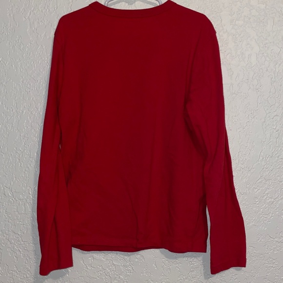 GAP Vibrant Red Graphic Long Sleeve Tee - Picture 4 of 6